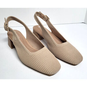 Vivaia Shoes Womens UK 36 US 6 Melody Slingback Square Toe Block Heel Sandals